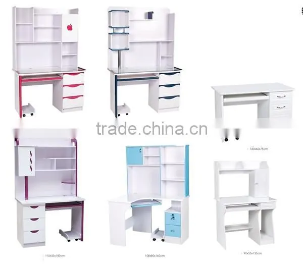 alibaba trade assurance supplier student desktop computer table with bookcase