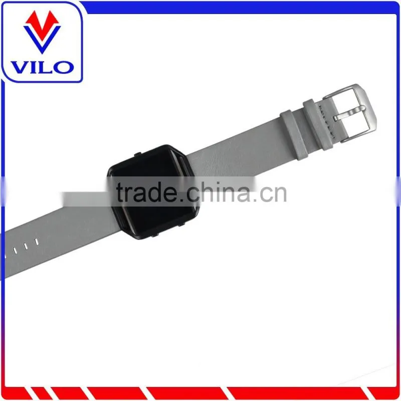 Hot Sale Genuine Leather Watch Strap Wrist Band + Metal Frame For Fitbit Blaze Smart Watch