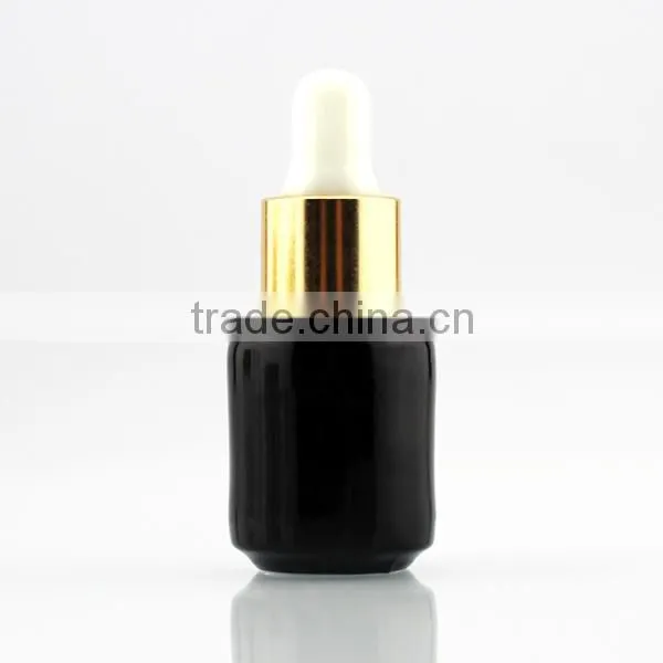 5ml round empty UV gel essential oil bottle with dropper
