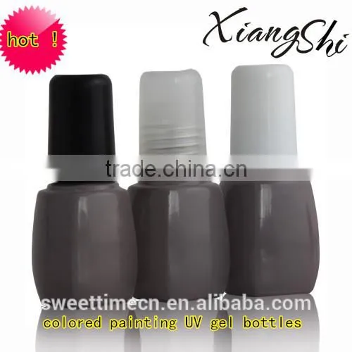 15ml clear nail polish bottle with brush and cap