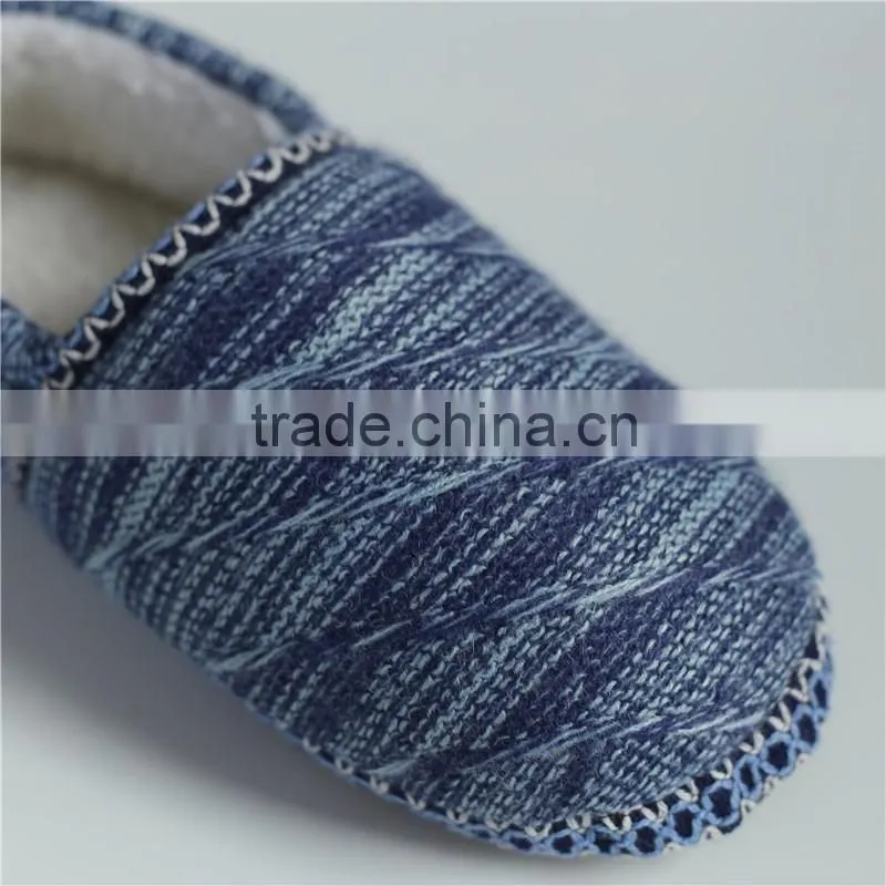 Premium quality lady knitted indoor slipper with shoelace