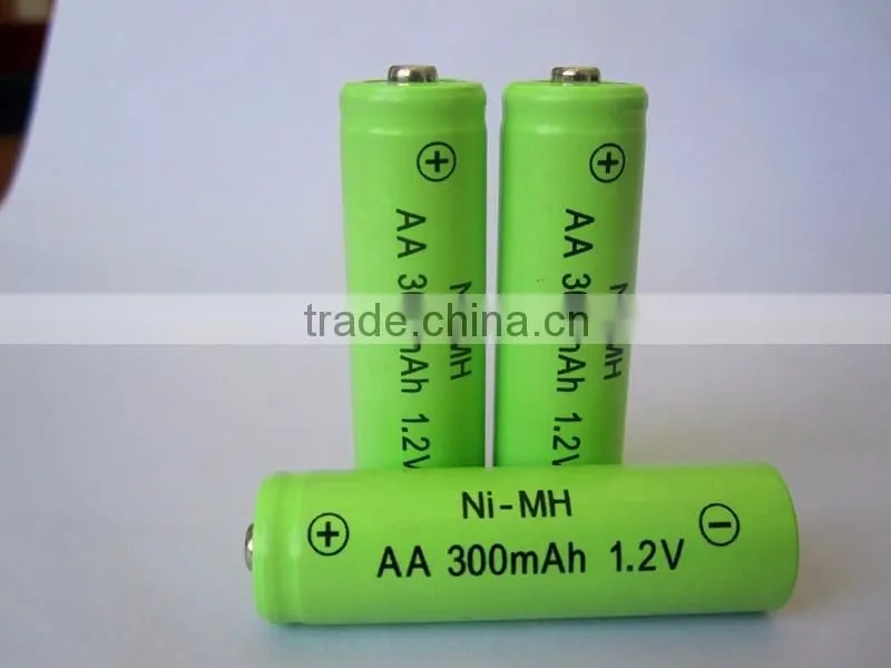 1.2v NI-MH AA300mAh aa battery batteries solar pointed cap