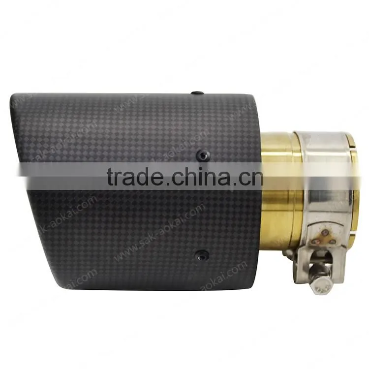 carbon fibre muffler tip stainless steel exhaust tip