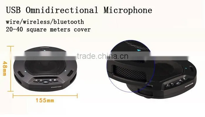 omnidirectional video conference microphone for audio conference system