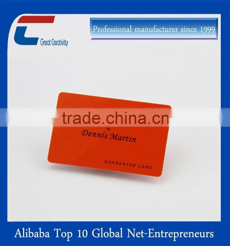 Factory Price Mifare chip Passive RFID contactless card customized