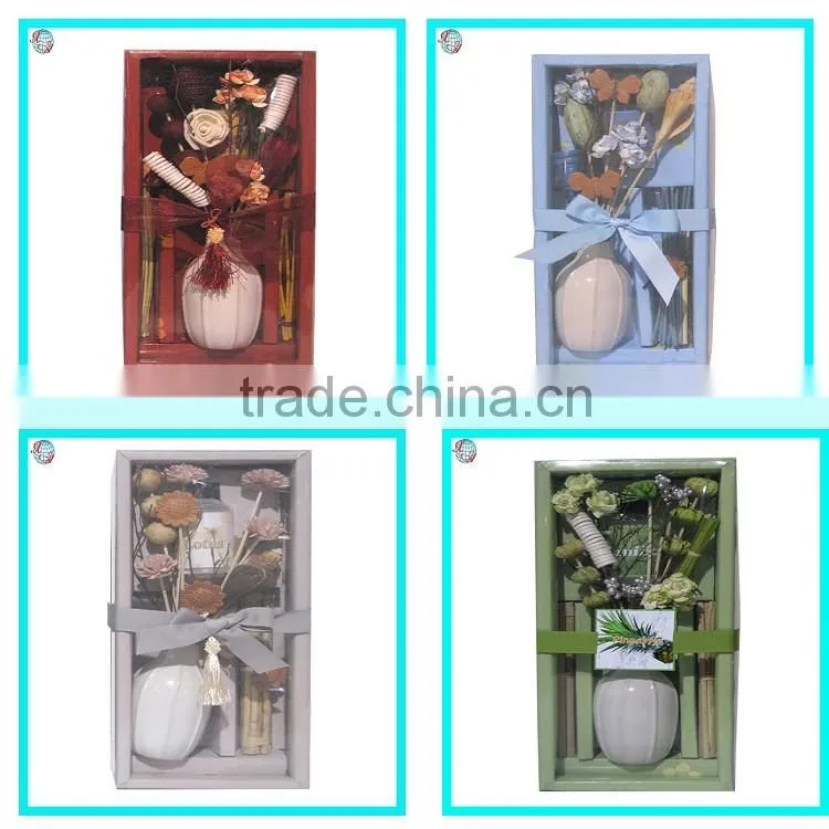Potpourri Flower Fragrance Ceramic Reed Diffuser