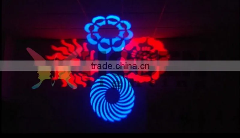 Hot selling 8pcs 3W led RGBW 4in1 Eight eye led gobo light