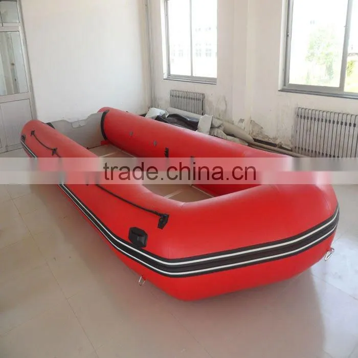 (CE) PVC material optional floor color fold rigid inflatable boat aluminum
