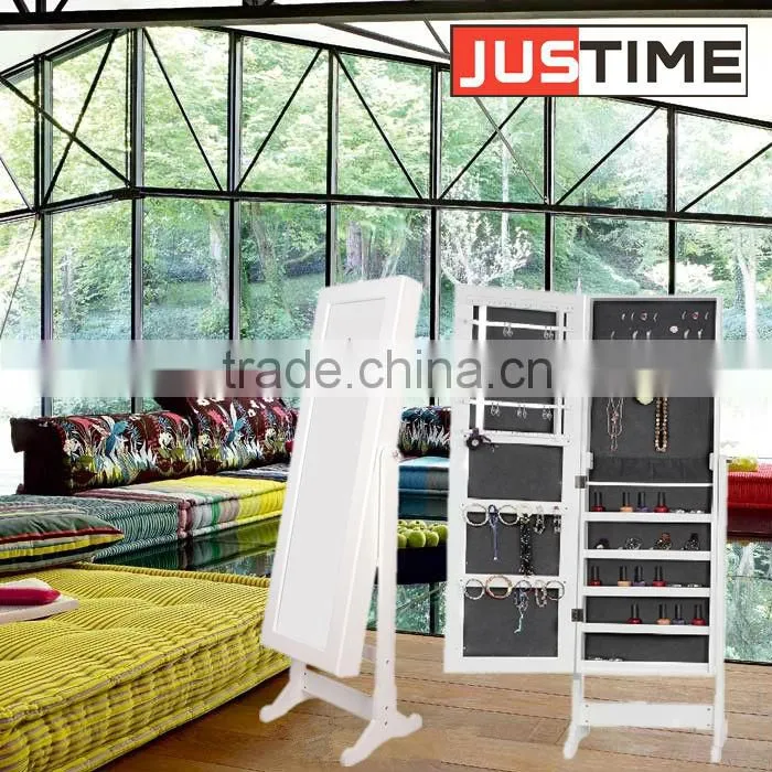 Dressing mirror cabinet, Jewelry cabinet with dress mirror