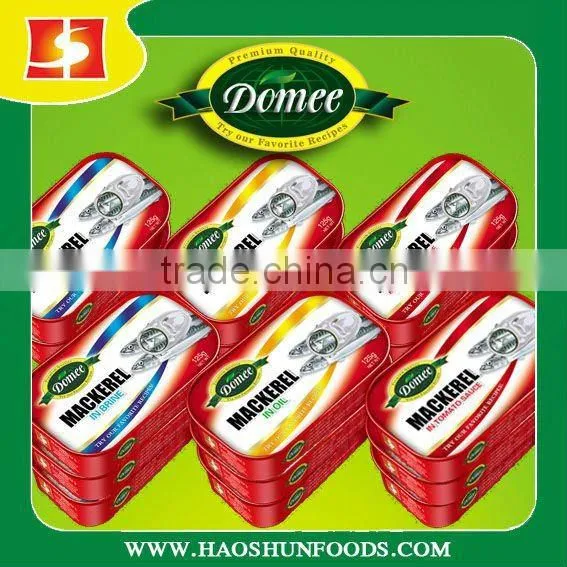 125g Canned Mackerel in oil/in tomato sauce/in brine