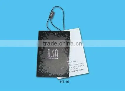 Apparel hang tag, paper apparel hang tag