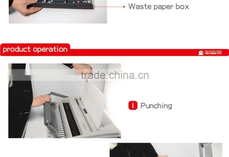 Auto comb&wire binding machine
