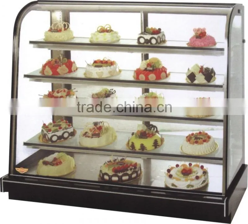 2016New Style Commercial Cake non Refrigerated showcase/Display Showcase