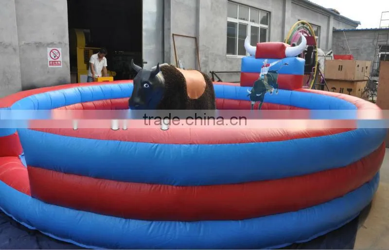 Inflatable mechanical bullfight