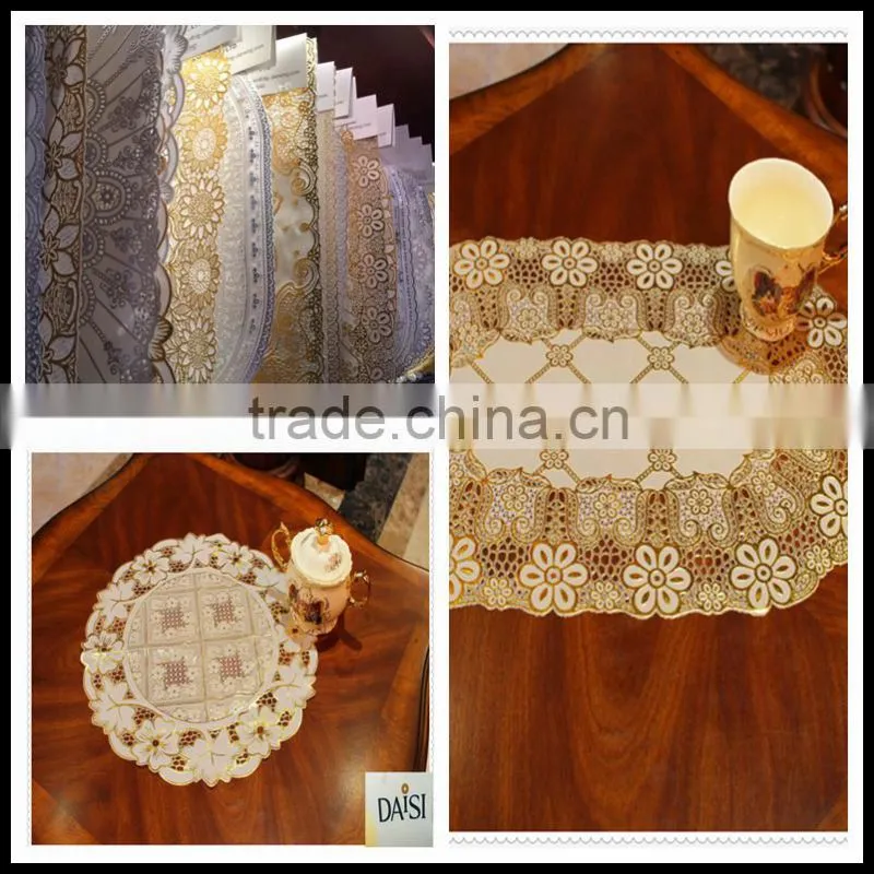 30x46 gold and silver placemat