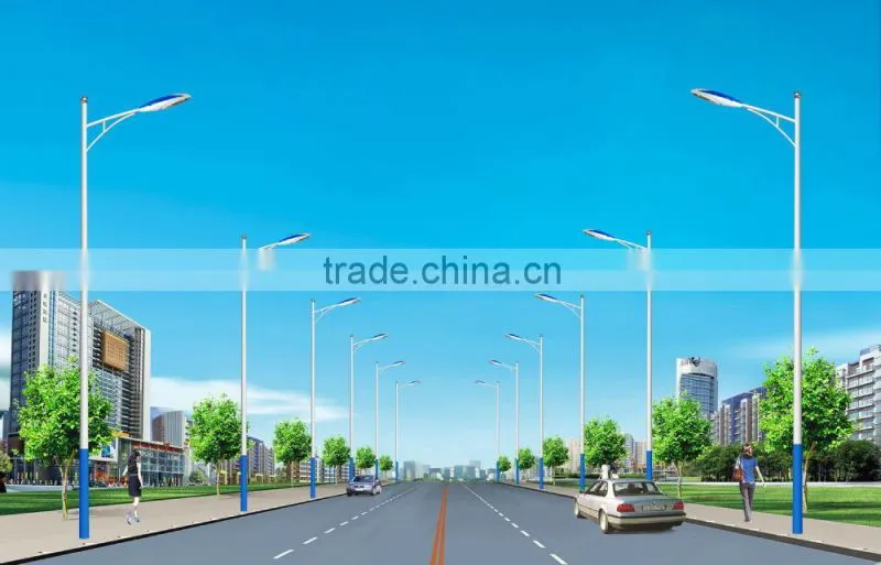 8m galvanized steel street lighting poles
