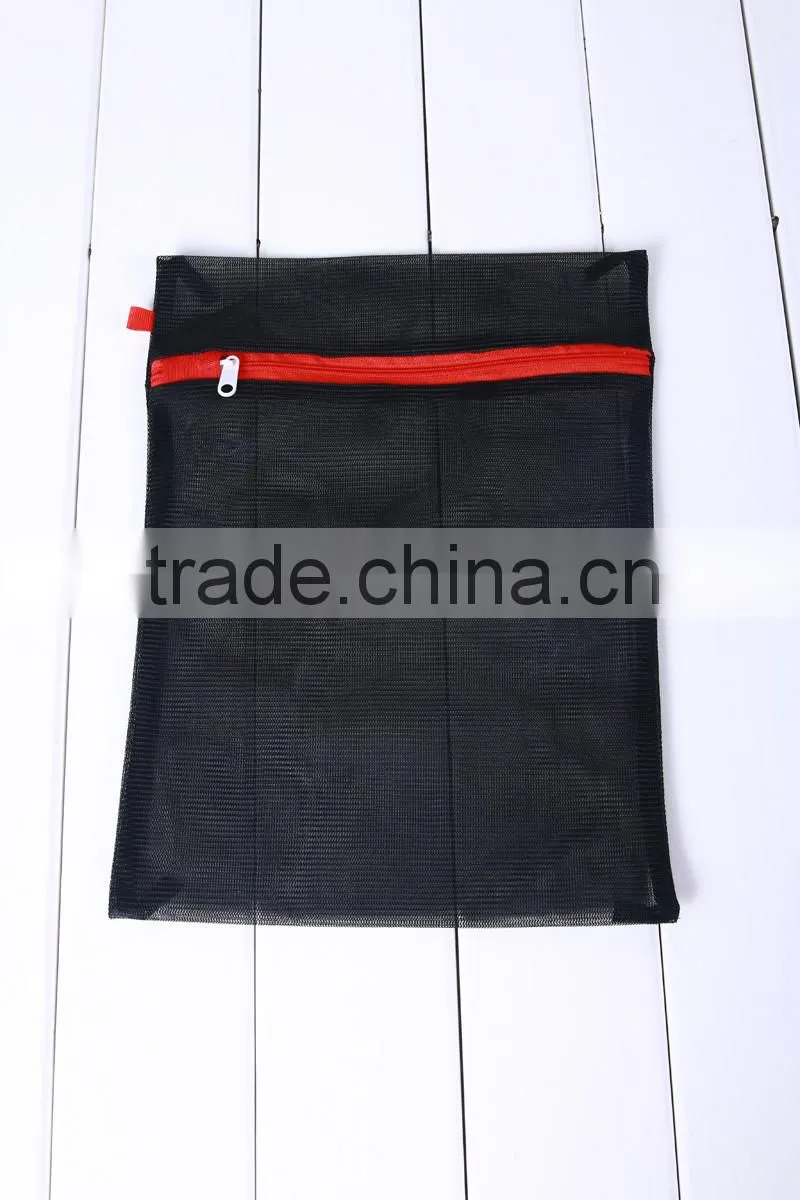 YIWU RODA 100% Polyester durable black embroidery foldable washing bag