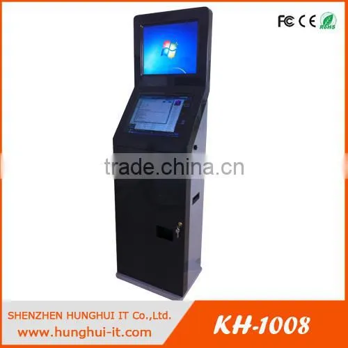 Cash Validator Payment Kiosks / Automatic Payment Machine Kiosk / Electronic Bill Machine With Coin Hopper