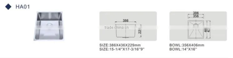 china kitchen handmade sink