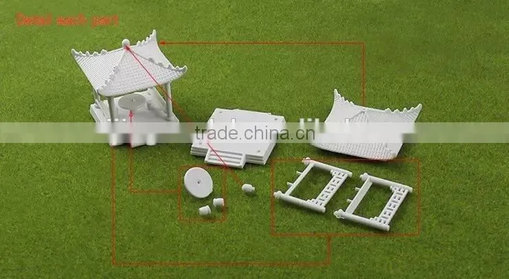 scale model buidlingsin articial crafits park model