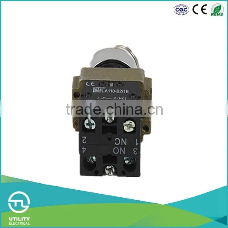 UTL Latest Products In Market Instantaneous Automotive Push Button Switches Key Mark Button 220V