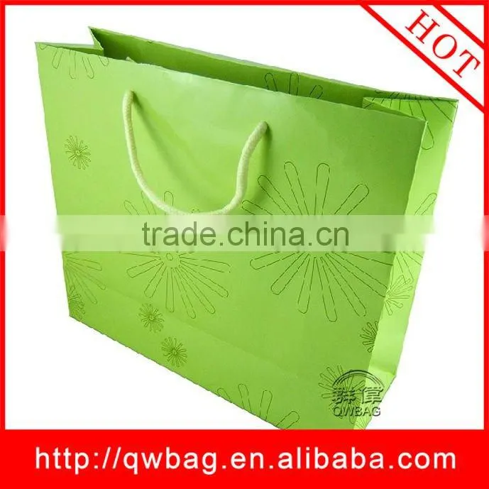 cheap coated brown printable paper bag