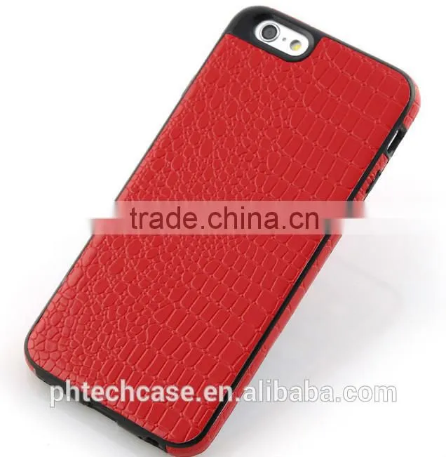 Skinning TPU+PU Case for iPhone 6 Plus Back Cover, Skinning Case Back Cover With TPU Material for iPhone 6 Plus