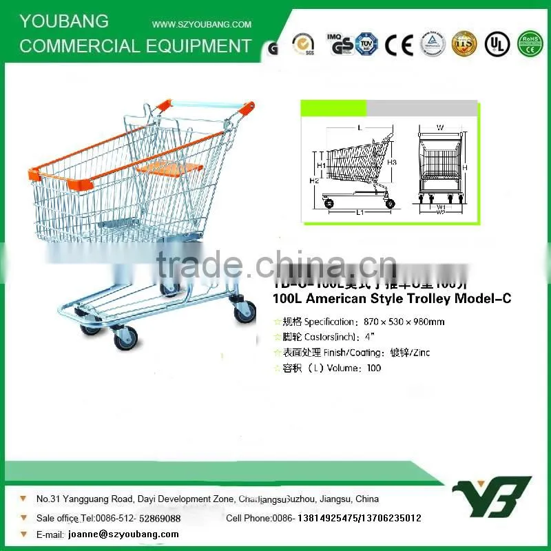 American style shopping carts/supermarket shopping trolley