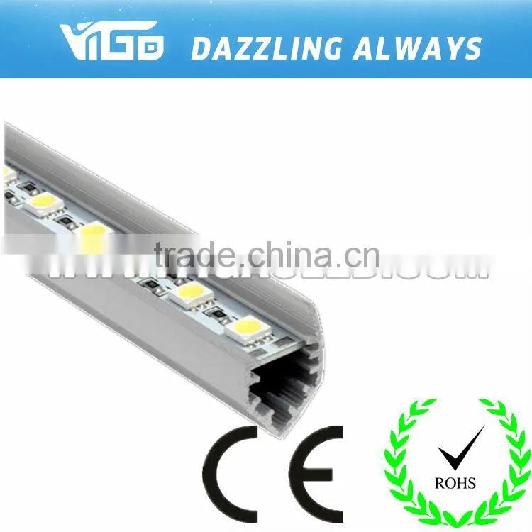 Super bright 12v 5630/5050 smd led rigid strip V case unwaterproof