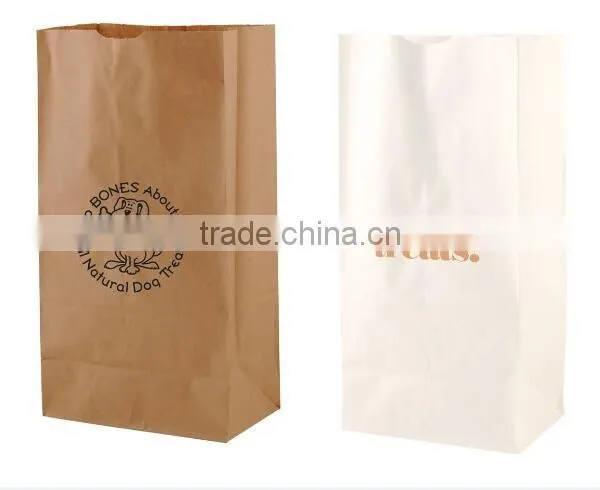 Custom Cheap White/Brown Kraft Paper Bag