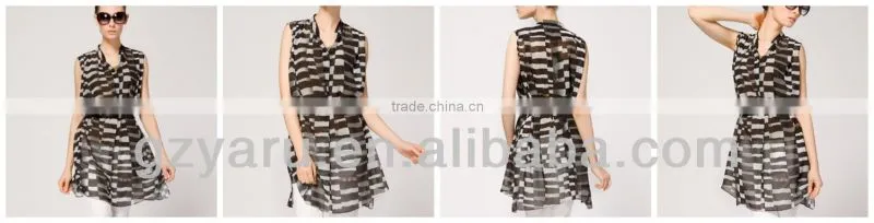 Mulberry silk flower fashion loose two single blouse
