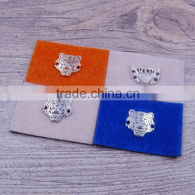 Custom garment clothing metal name badge private label printing