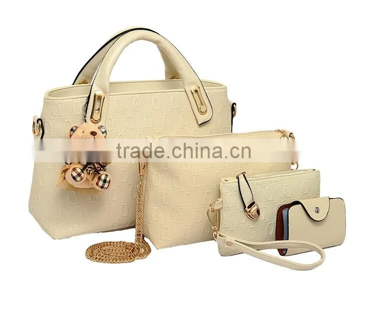 Vogue Cover Celebrity Wholesale Handbag 4pcs Fashion Lady Handbag 2016