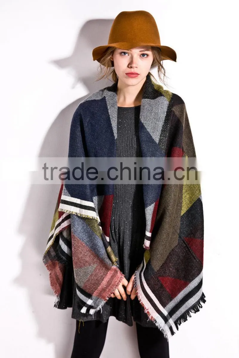 2016 Fashion red cashmere pashmina shawl sacrf