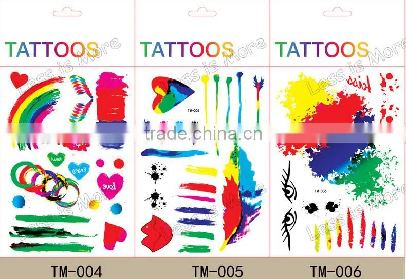 Children's oil painting tatoo stickers/ wall stickers