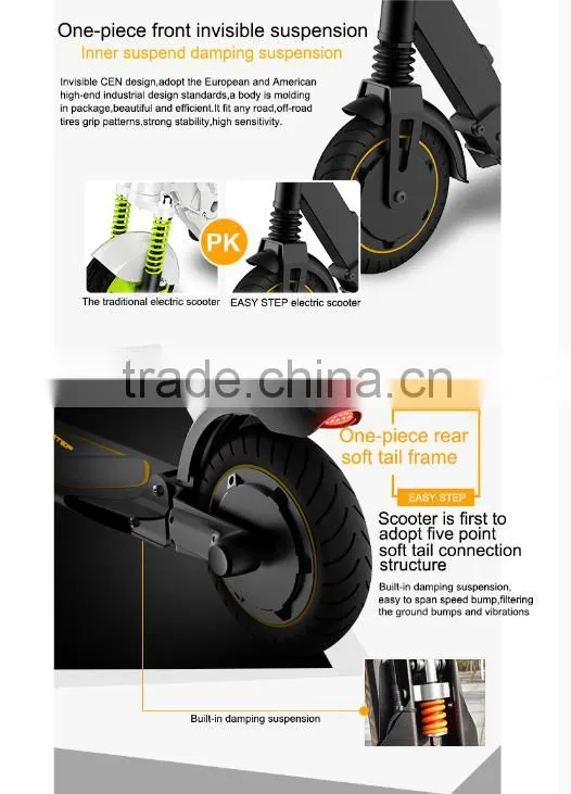 2016 New style folding 350W 30KM range electric scooter
