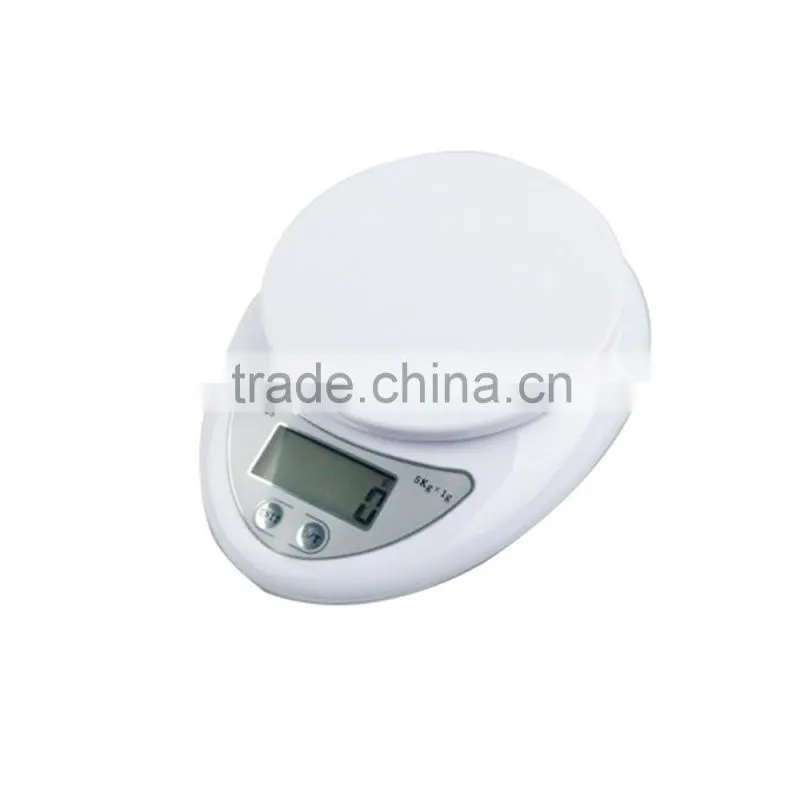 Electrical kitchen scale for food weighting measure 5kg