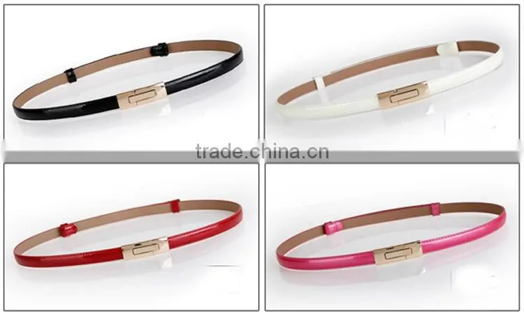 OEM/ODM welcome, genuine leather colorful women belts for hot sell
