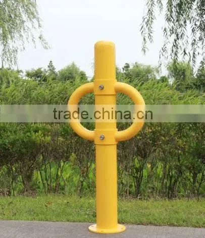2012 Powder Coated Safty Yellow Bike Rack Bollard