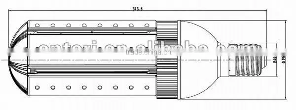 New Product! 50W 360 degree led street light