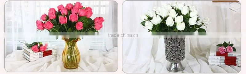Wholesale rose flower artificial flowers artificial wedding cheap artificial red rose flower pu artificial flower rose flower