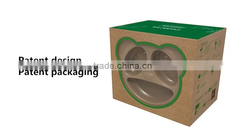 Eco friendly products Rice Husks baby Biodegradable Plate