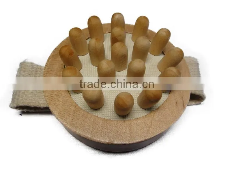 Hand held wooden massager