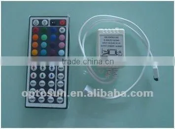 waterproof 5050 led strip 300 leds rgb kit(5m/reel strip with 44keys remote controller and 84w power supply)