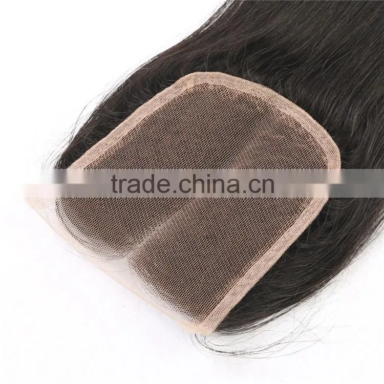 Brazilian Virgin Hair 4x4 Cheap Silk Base Closure,Free/Middle/3 Part Silk Base Closures