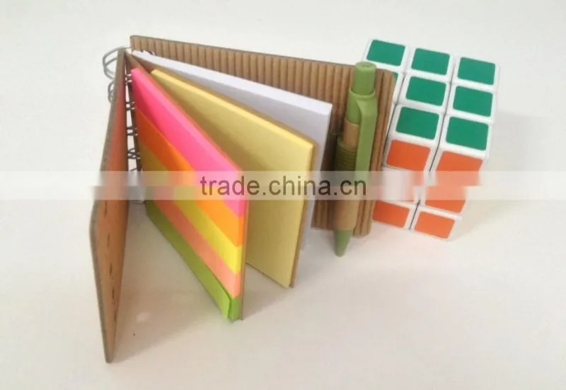 three design sticky notes wirh pen