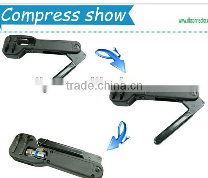 emt steel compression rg11 rg6 male/female connector cable tool