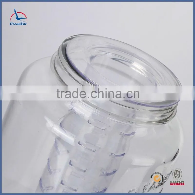 5.8L Old Fashion Glass Dispenser Glass Drink Dispenser with Tap