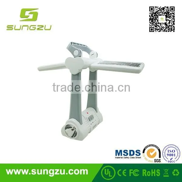 portable solar emergency light emergency lamp with solar panel and flashlight