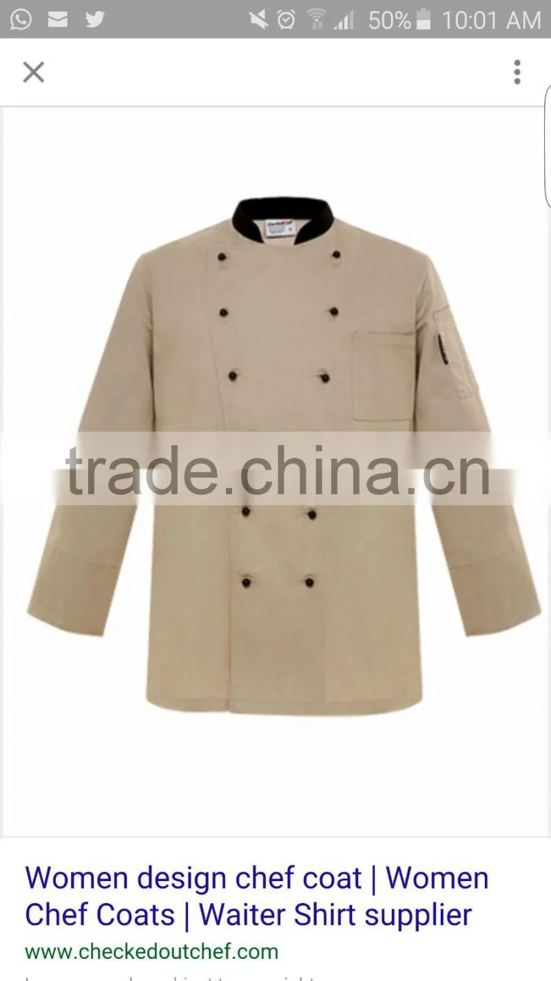 chef coat,executive chef uniform,long sleeves chef coat with removable buttons
